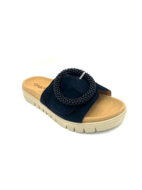 GABOR DK BLUE SLIDE