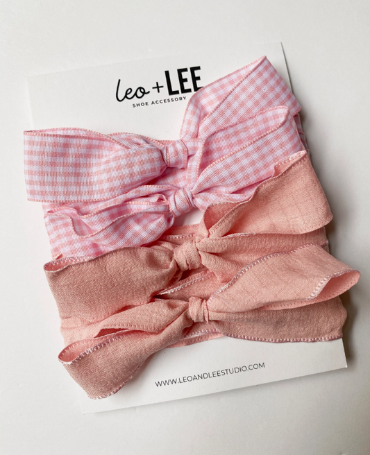 GINGHAM LACE PINK