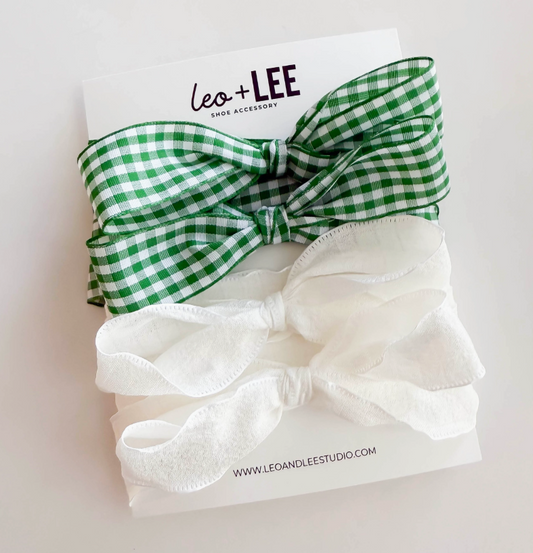 GINGHAM GREEN LACES