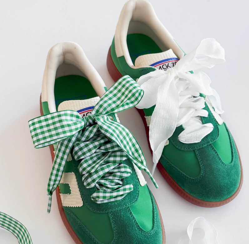GINGHAM GREEN LACES