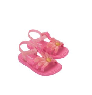 MINI MELISSA HIP BLOOMY BABY PINK/PINK GLITTER