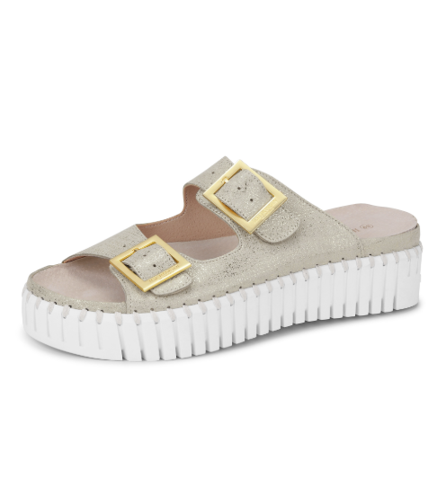 ILSE JACOBSEN 1032 SILVER WITH GOLD BUCKLE