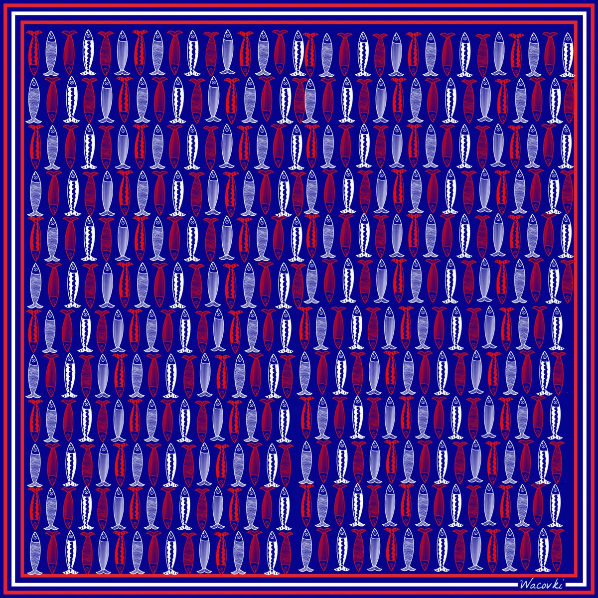 WACOVKI SARDINE SUMMER SCARVES (3 COLORS)