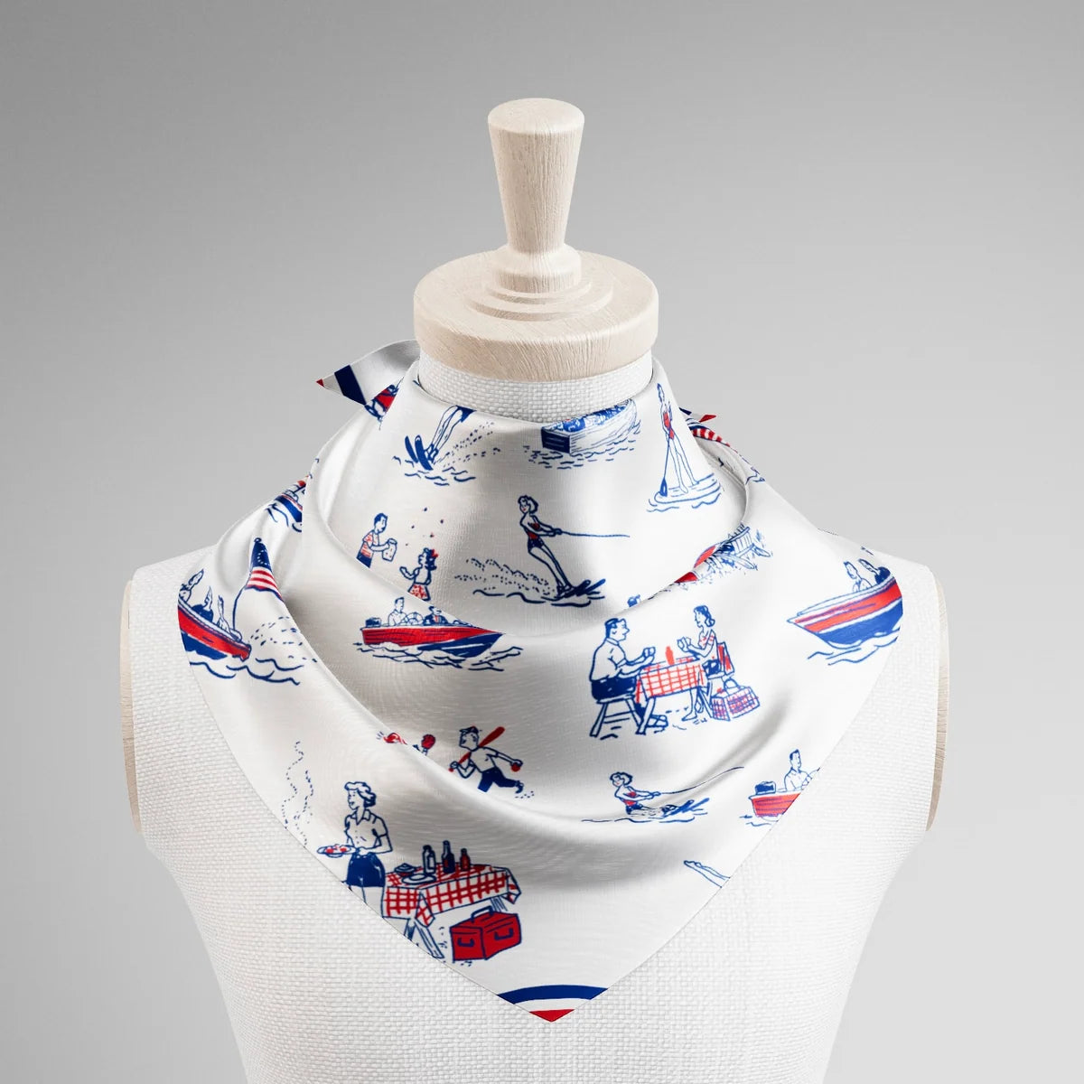 WACOVKI LAKE & LIBERTY SCARVES 2 COLORS