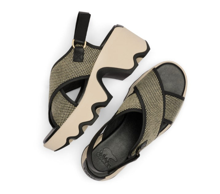 SOREL KINETIC AURA SLINGBACK BLACK BLEACHED CERAMIC