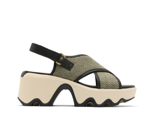 SOREL KINETIC AURA SLINGBACK BLACK BLEACHED CERAMIC