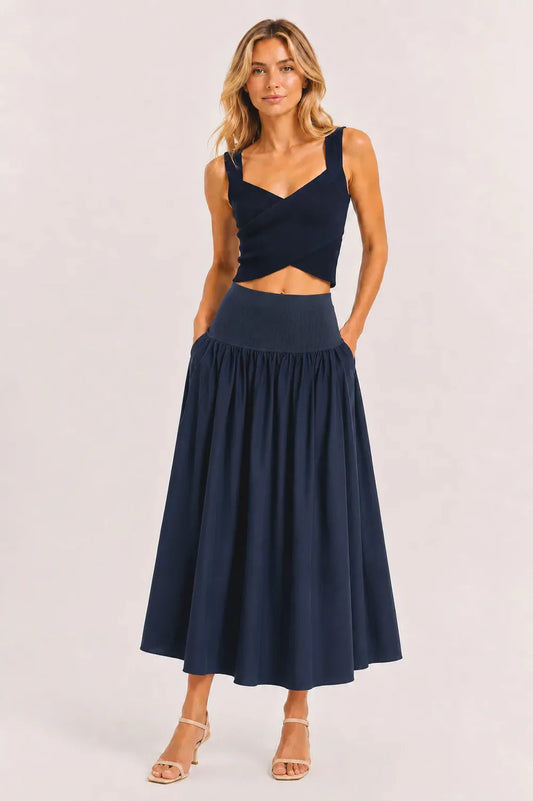 SELENE MIXED MEDIA SKIRT