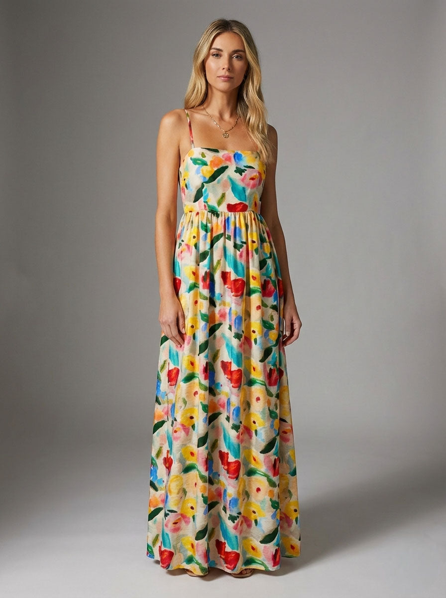 FLORAL WATERCOLOR MAXI