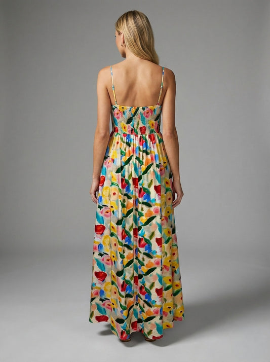 FLORAL WATERCOLOR MAXI