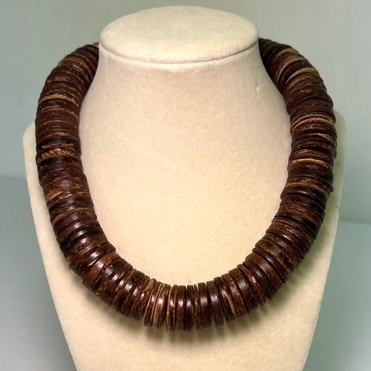 COCONUT SHELL BROWN NECKLACE