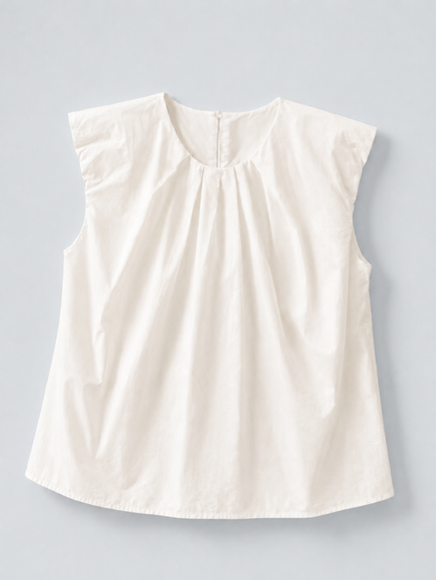PLEATED FLUTTER SLEEVE BLOUSE