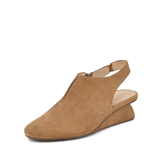 ANTELOPE DREA TAUPE SLINGBACK WEDGE