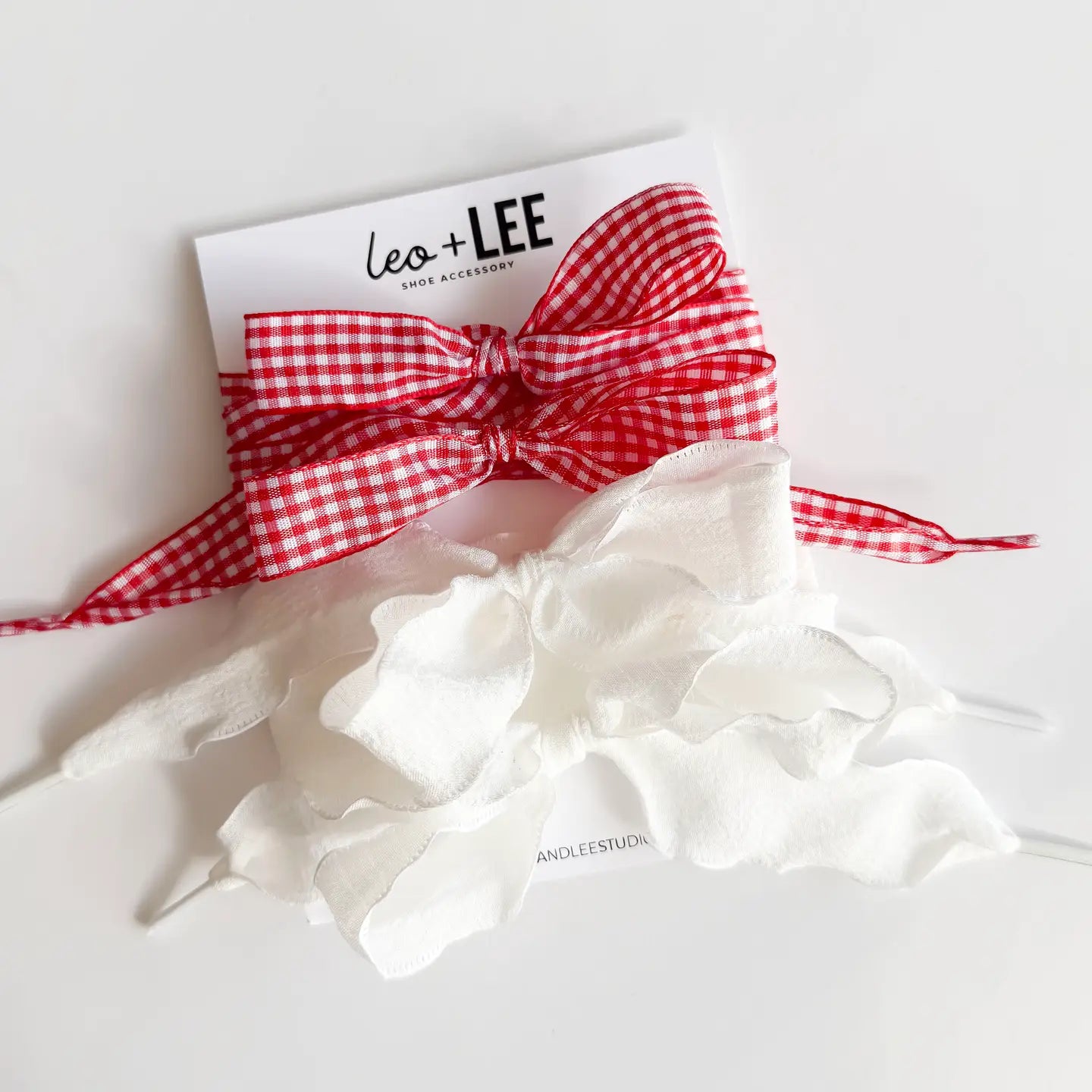 GINGHAM LACE RED/WHITE