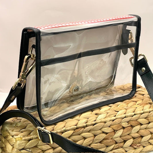 CLEAR STADIUM RED GINGHAM