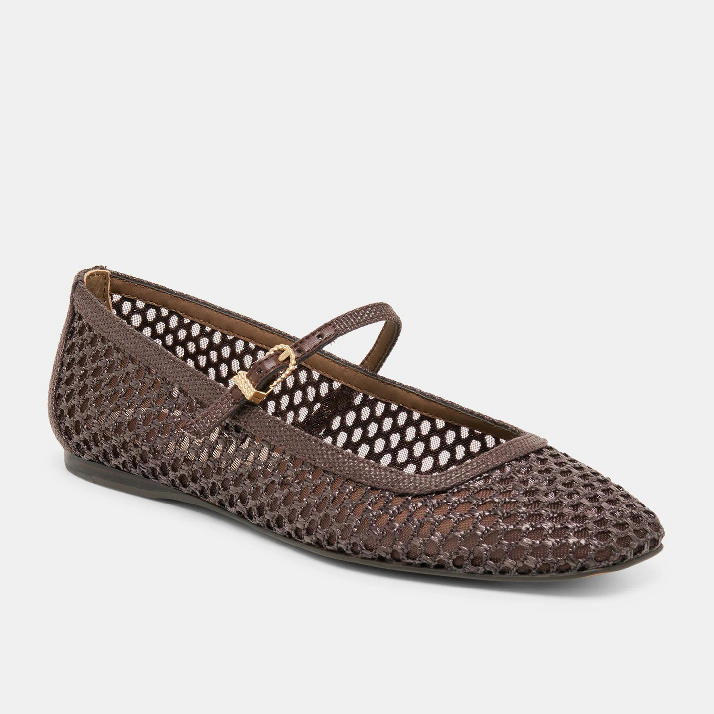 DOLCE VITA REYES CHOCOLATE RAFFIA MARY JANE