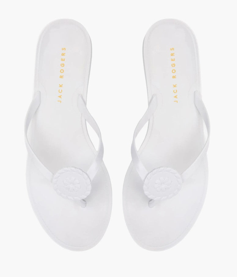 JACK ROGERS ROXY JELLY WHITE