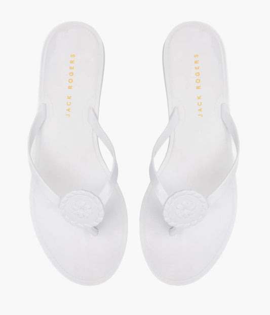 JACK ROGERS ROXY JELLY WHITE