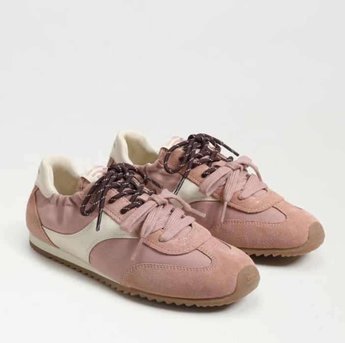 SAM EDELMAN IVANNA BRIT BLUSH SUEDE SNEAKER