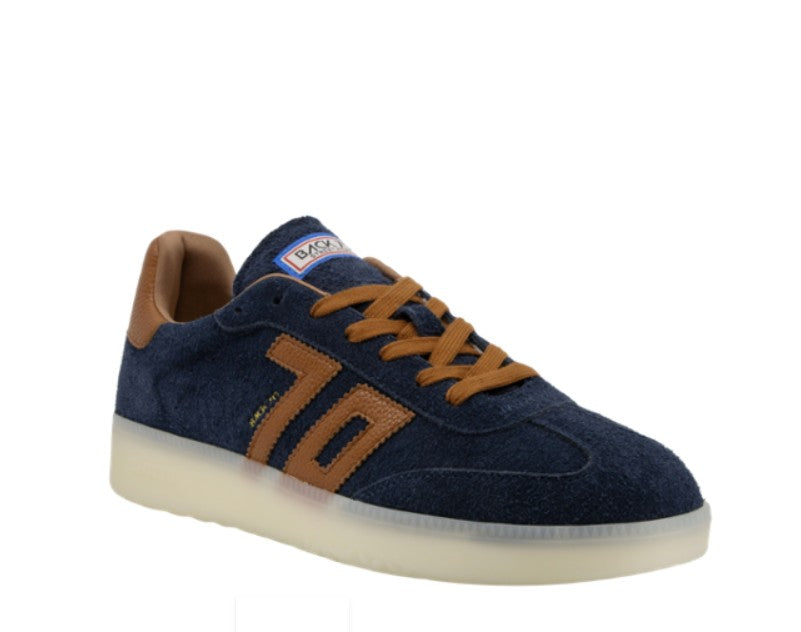 BACK 70 BOSTON 600 NAVY CUOIO MEN'S SNEAKER
