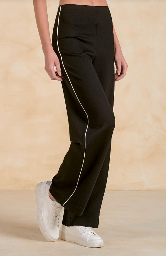 SOFT WIDE LEG PANT IN BLACK OR TAUPE