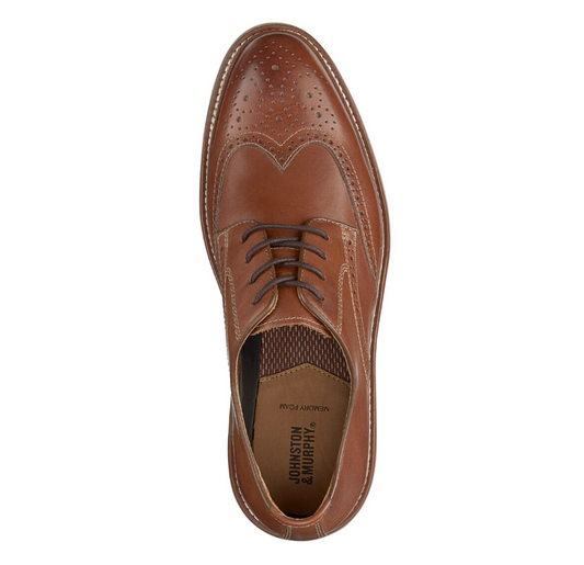 JOHNSTON & MURPHY 20-3533 UPTON WINGTIP TAN