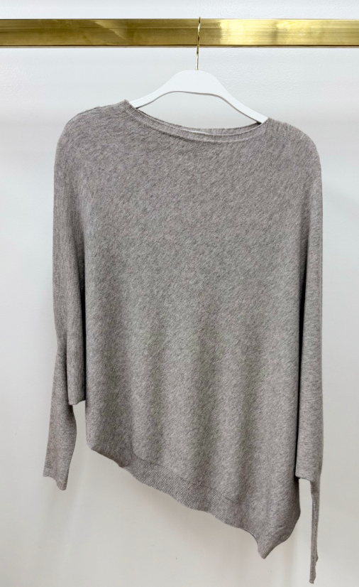 ASYMMETRICAL CUFF SLEEVE MOCHACCINO