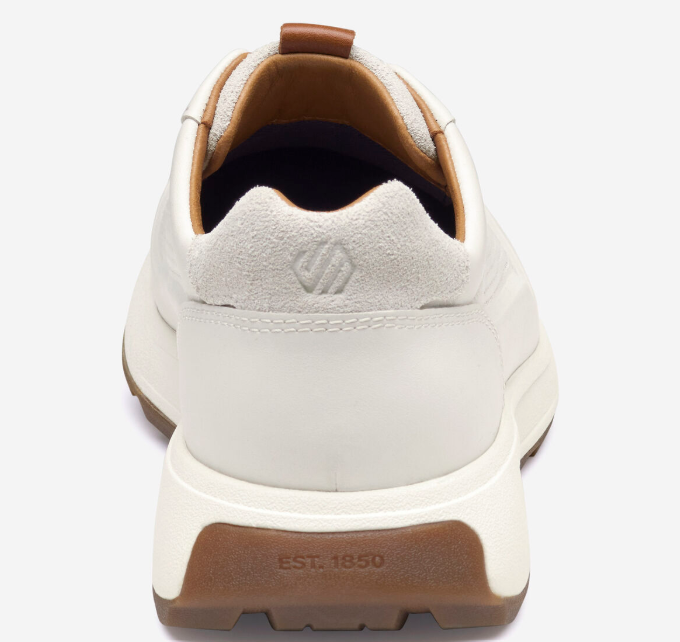 JOHNSTON & MURPHY 25-2941 DOUGLAS JOGGER WHITE
