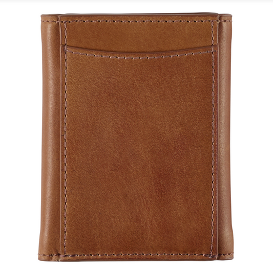 RHODES TRI FOLD WALLET IN TAN