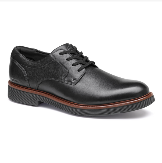 JOHNSTON & MURPHY 20-5034 TYSON SLIP ON PLAINTOE BLACK