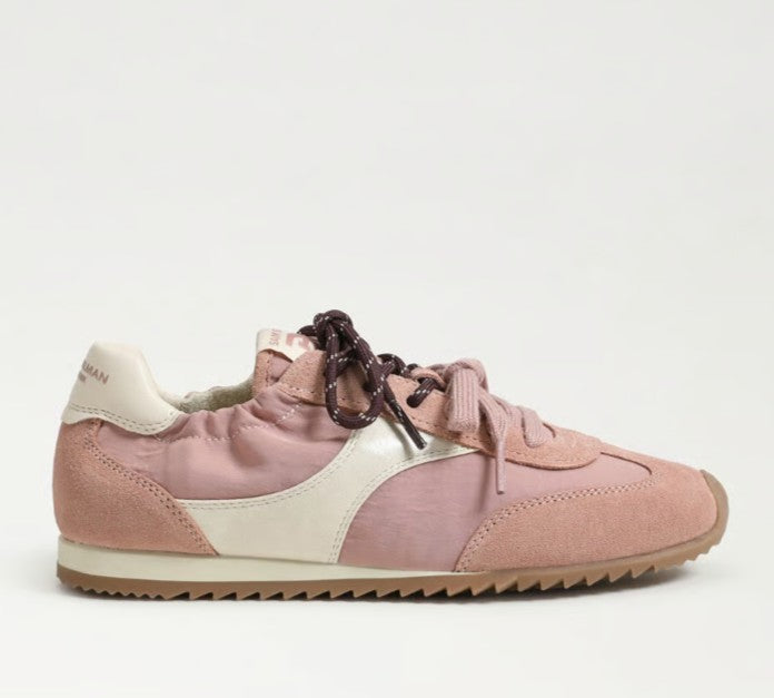 SAM EDELMAN IVANNA BRIT BLUSH SUEDE SNEAKER
