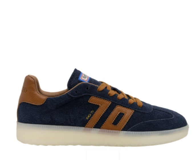 BACK 70 BOSTON 600 NAVY CUOIO MEN'S SNEAKER