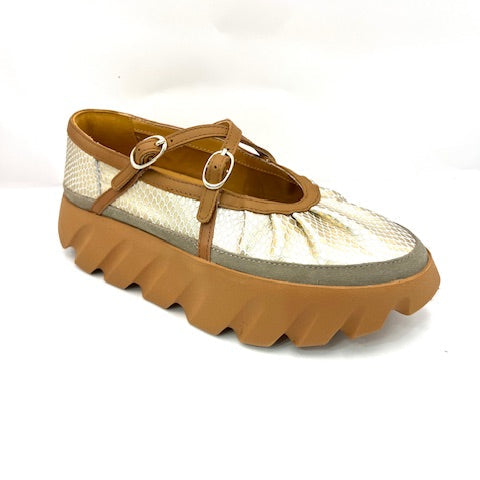 4CCCCEES TURA BOM GOLD MARY JANE