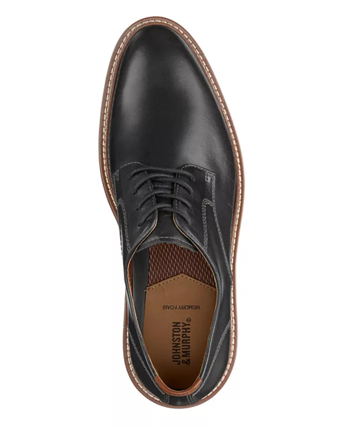 JOHNSTON & MURPHY 20-3521 UPTON PLAIN TOE BLACK