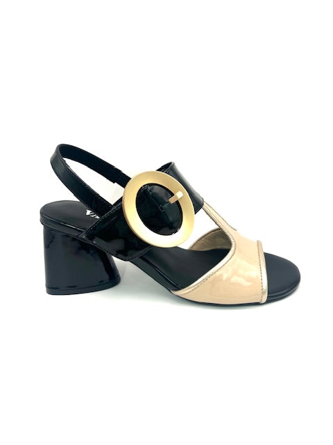 VANELI VALCIA BLACK PATENT COMBO HEEL