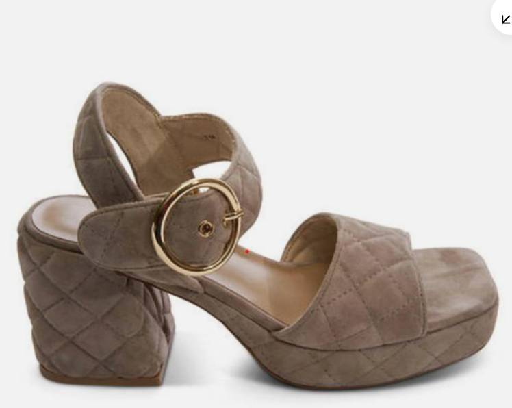 VANELI MOPPET SUEDE QUILTED HEEL