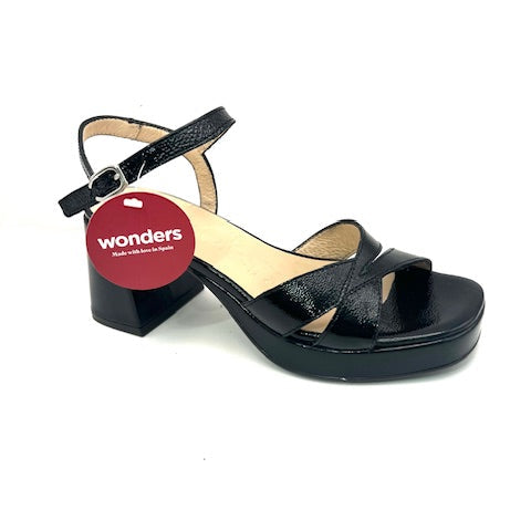 WONDERS G-6820 ZAIDA 20 NEGRO HEEL