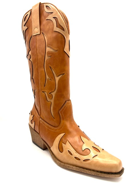 COCONUTS BY MATISSE WYLIE TAN/NATURAL WESTERN BOOT