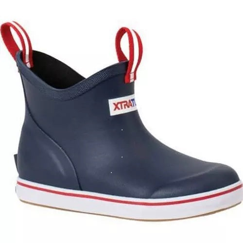 XTRATUF NAVY/RED KIDS ANKLE BOOT