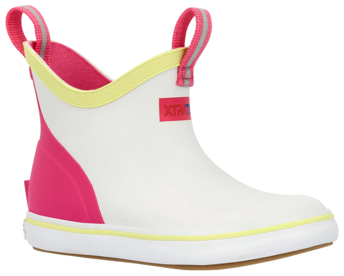 XTRATUF (XKAB101C) KIDS ANKLE BOOT WHITE/MULTI/PINK