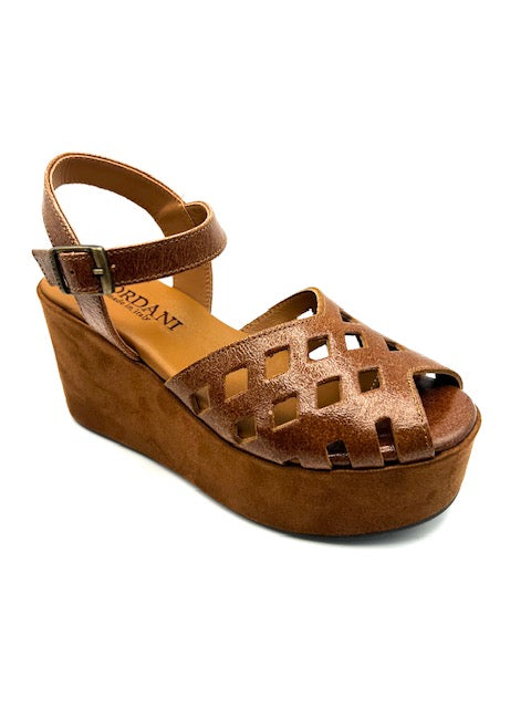 CORDANI JAYMIE PLATFORM WEDGE IN CUOIO