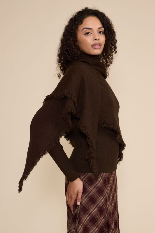 MURPHY SCARF/SWEATER SET CHOCOLATE BROWN