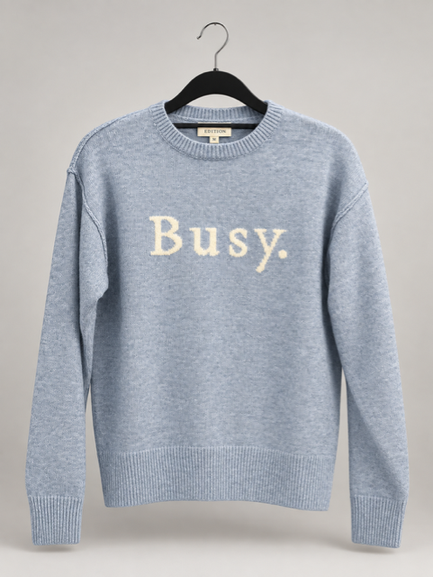 BUSY SWEATER BLUE