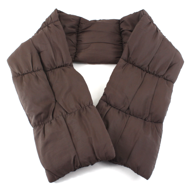 PUFFER SCARF BROWN