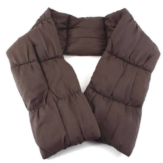 PUFFER SCARF BROWN