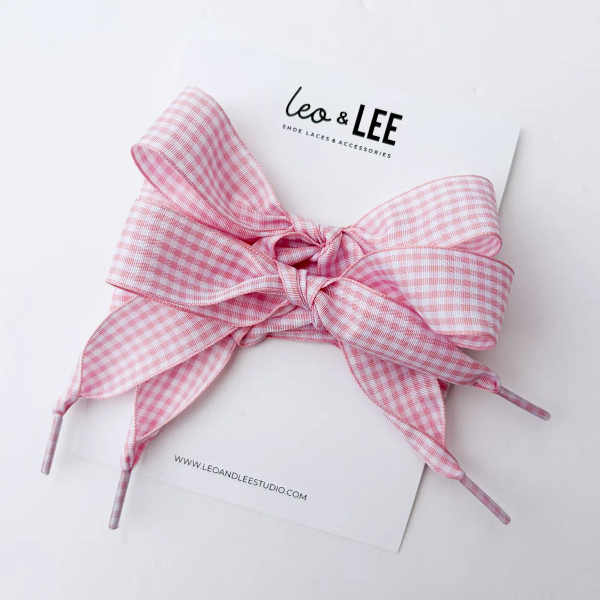 PINK GINGHAM LACE SET