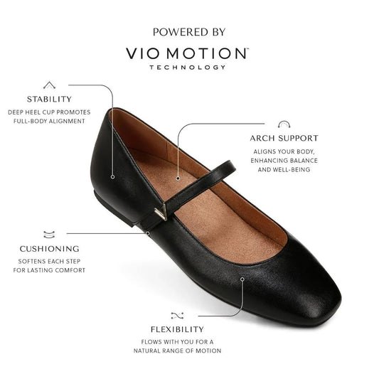 VIONIC ALAMEDA MARY JANE IN BLACK