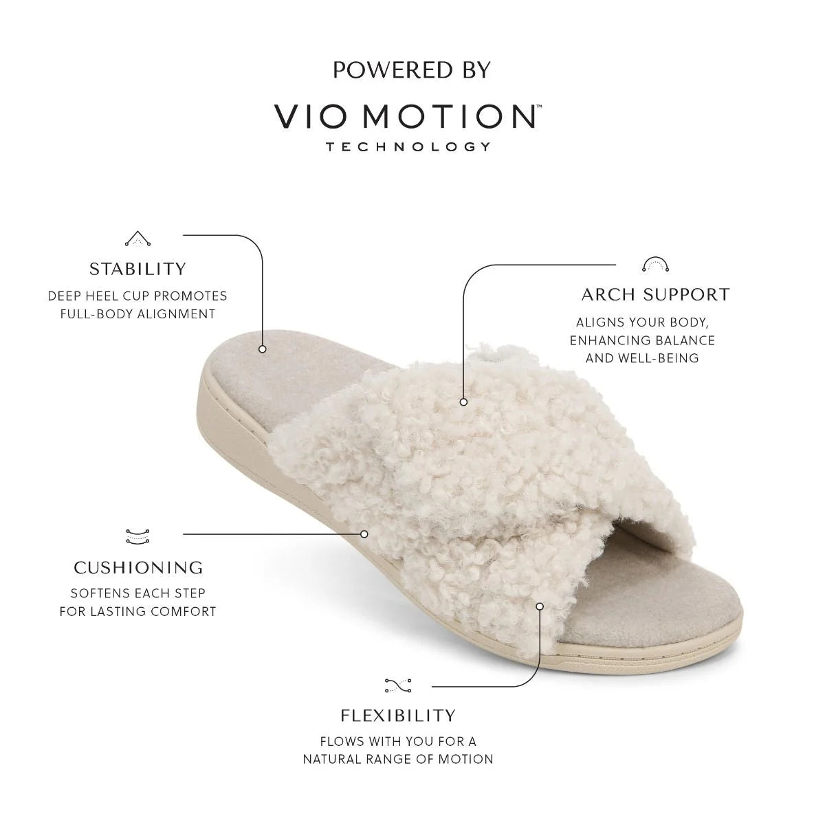 VIONIC RELAX II OFF WHITE SLIPPER