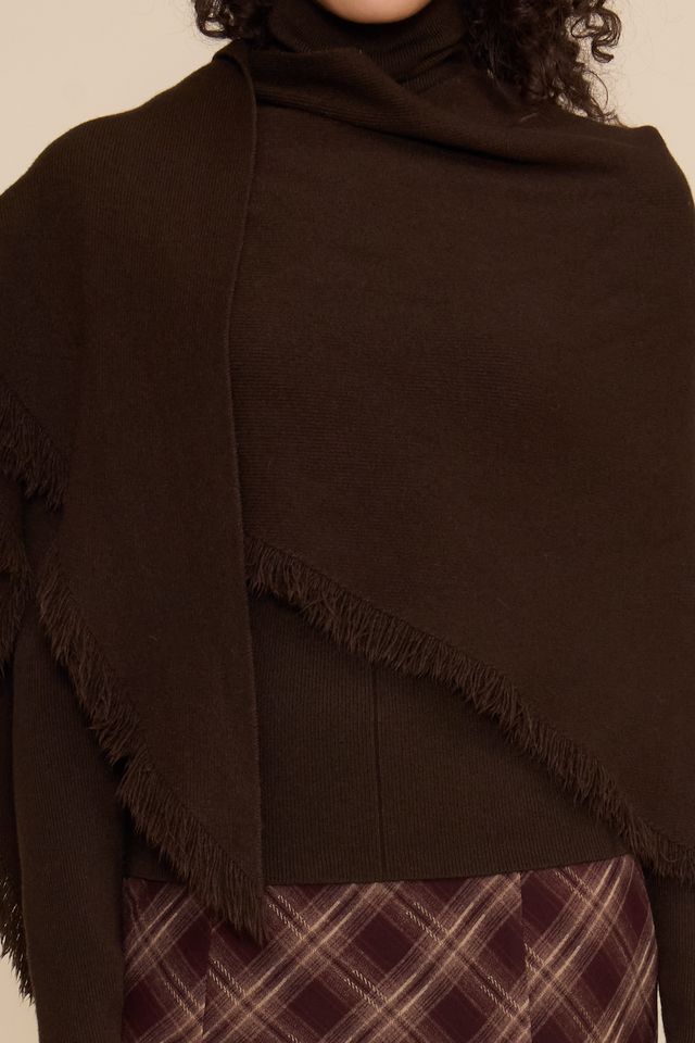 MURPHY SCARF/SWEATER SET CHOCOLATE BROWN