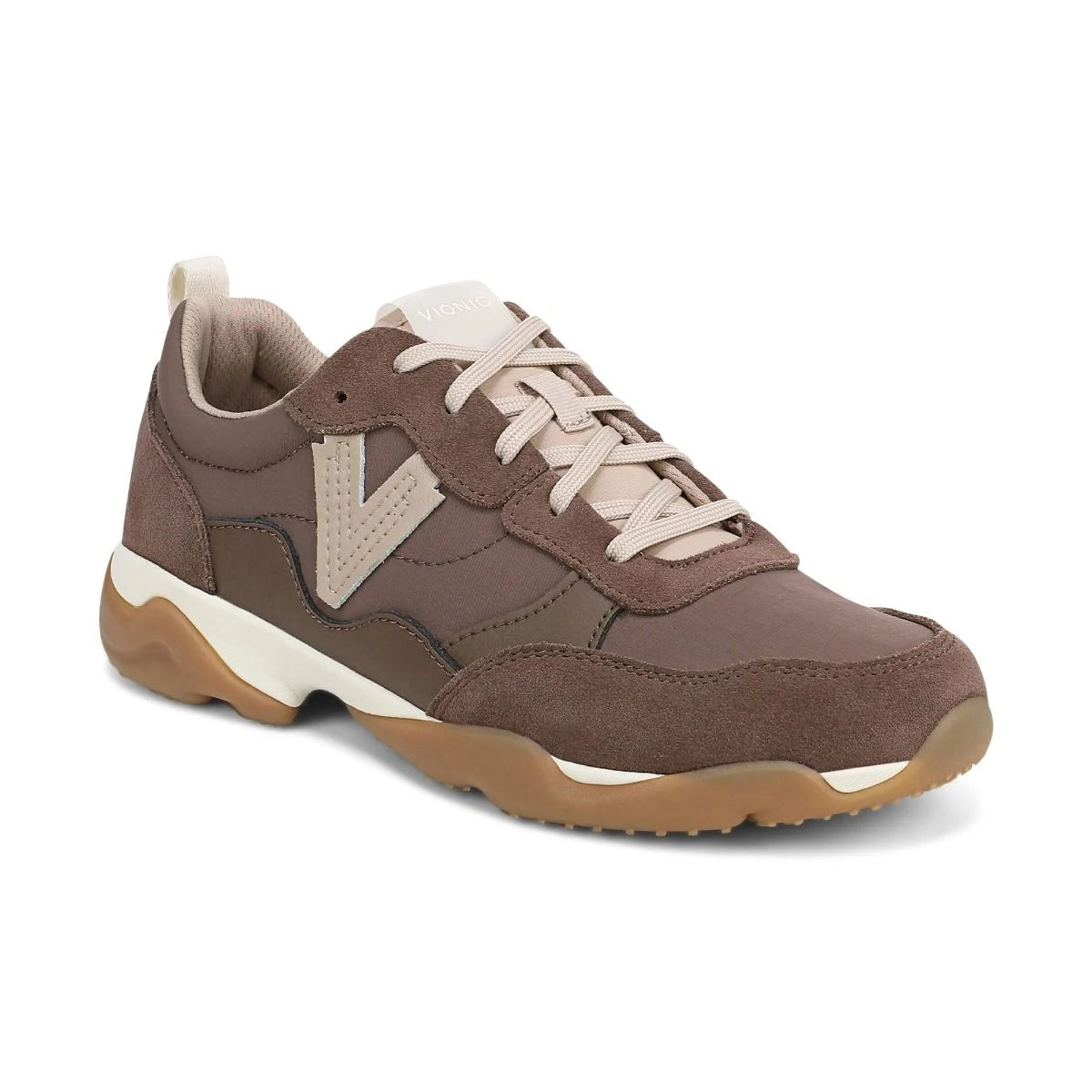 VIONIC WALK SLIM GLIDE SNEAKER IN DRIFTWOOD